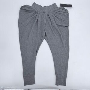 Michi Imperial Harem Pant Womens XS Grey Draped Crossover Joggers Lounge Dance